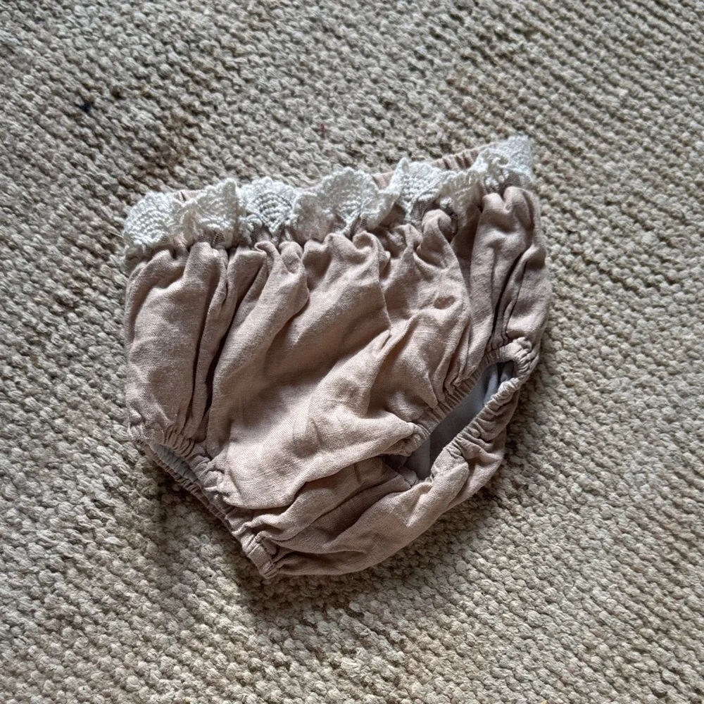 Charming Cream Baby Diaper Cover